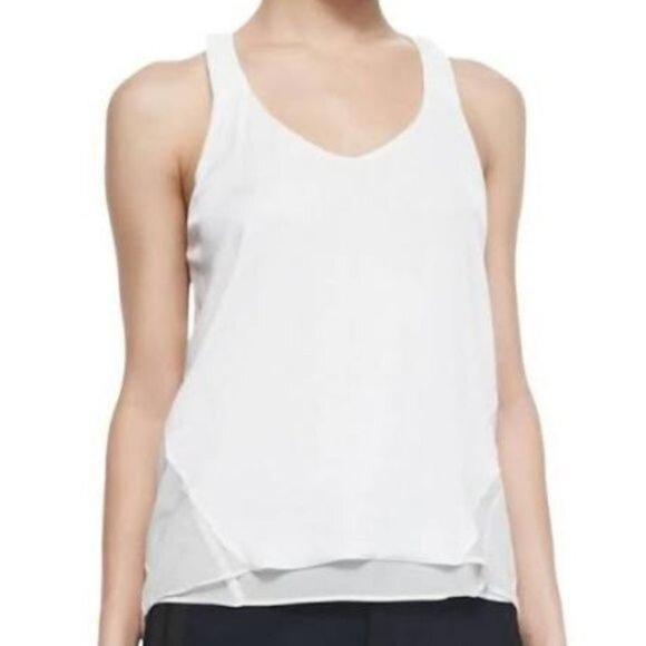 rag & bone Tops - Rag & Bone Chieftail Racerback Sheer insets Tank Top L